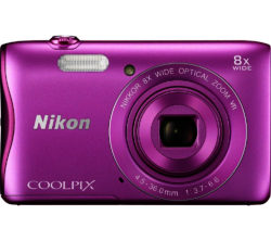 Nikon COOLPIX S3700 Compact Digital Camera - Pink
